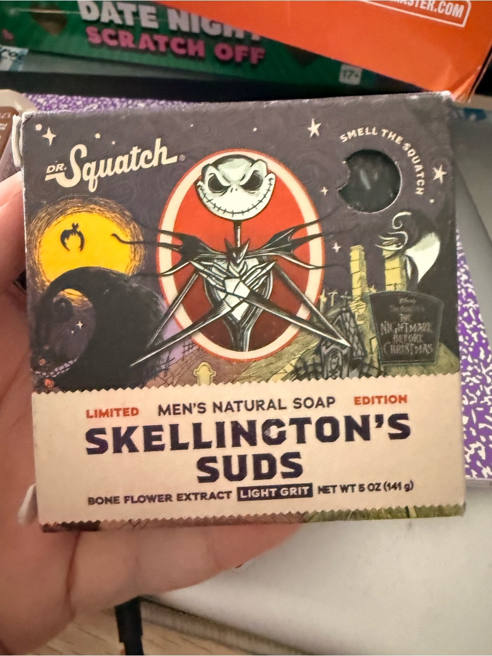 Dr. Squatch Skellington's Suds Men's Natural Soap - Purple